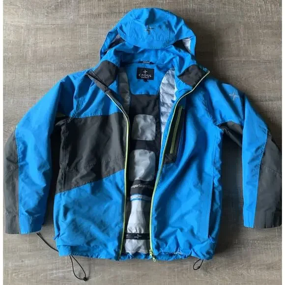 Cross Sweden Ski Jacket Mens L Insulated Snowboard Waterproof Blue Black - Picture 16 of 16
